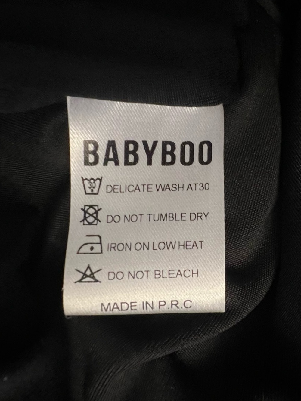 Babyboo Maxine Black Faux Leather Strapless Midi Dress bodycon small EUC - Picture 5 of 6